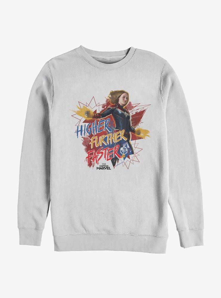 Marvel Captain Higher, Further, Faster Sweatshirt