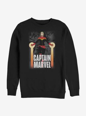 Marvel Captain Rising Panels Sweatshirt