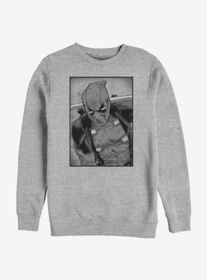 Marvel Deadpool Black and White Sweatshirt