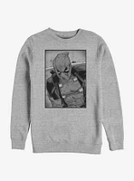 Marvel Deadpool Black and White Sweatshirt