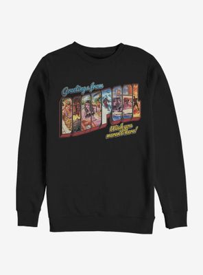 Marvel Deadpool Greetings Sweatshirt