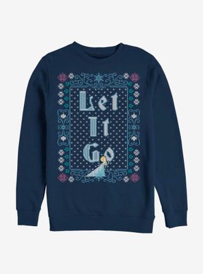 Disney Frozen Let It Go Christmas Sweater Pattern Sweatshirt