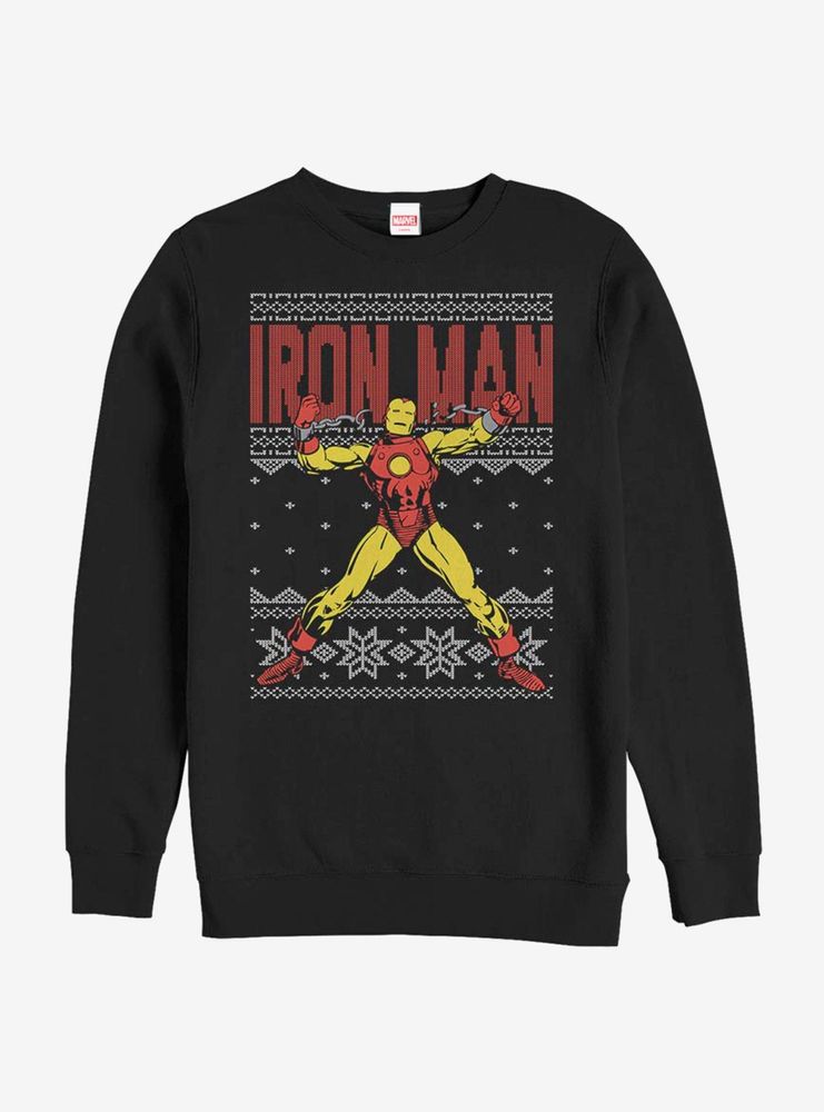 Marvel Iron Man Christmas Sweater Pattern Sweatshirt