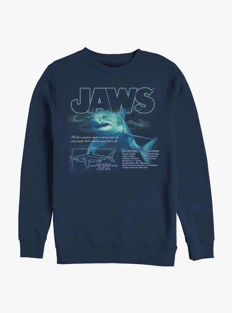 Jaws Shark Blueprint Sweatshirt