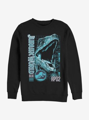 Jurassic World Blue Grid Sweatshirt