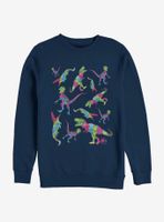 Jurassic World Colorful Dino Toss Sweatshirt