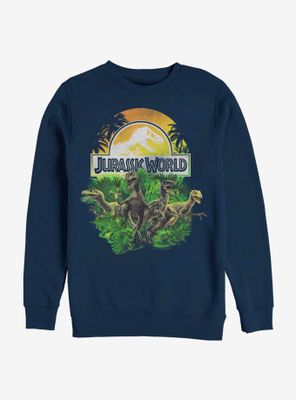 Jurassic World Distressed Plastic Jungle Sweatshirt