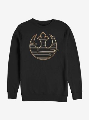 Star Wars Episode VIII The Last Jedi Gold Rebel Alliance Logo Sweatshirt