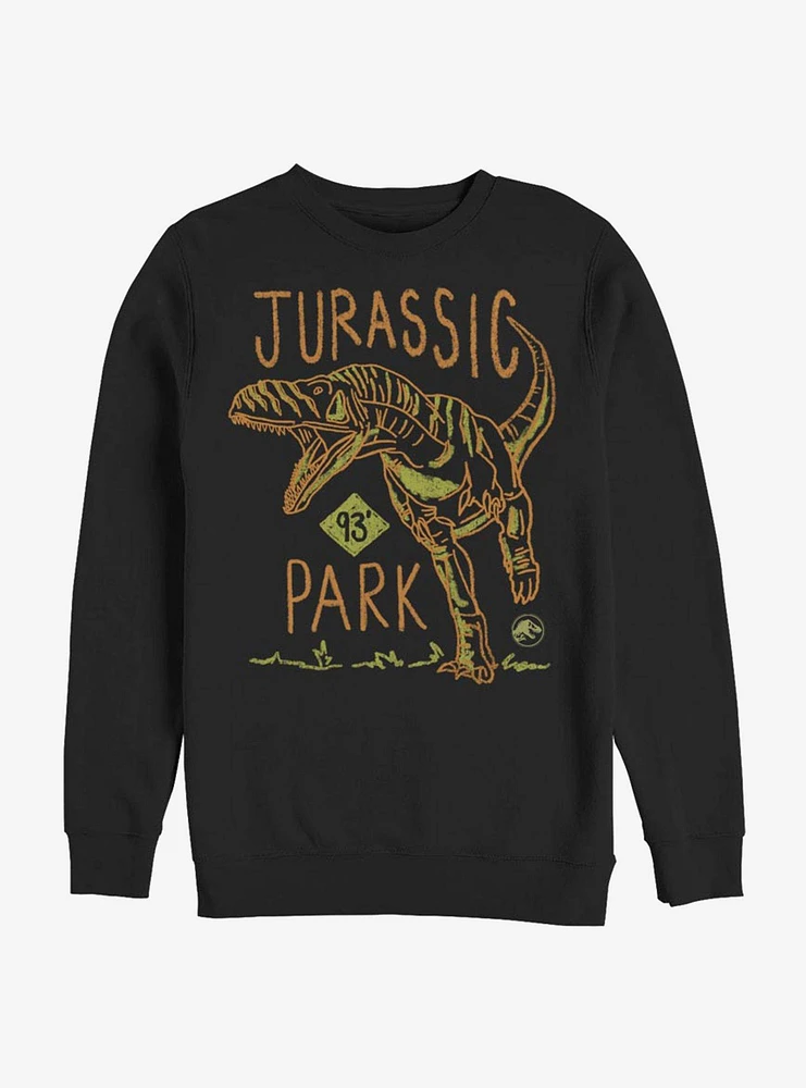 Jurassic Park Doodle 1993 Sweatshirt