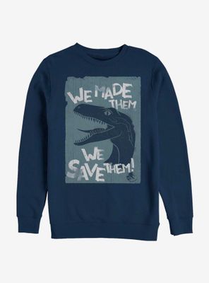 Jurassic World Save 'Em Sweatshirt