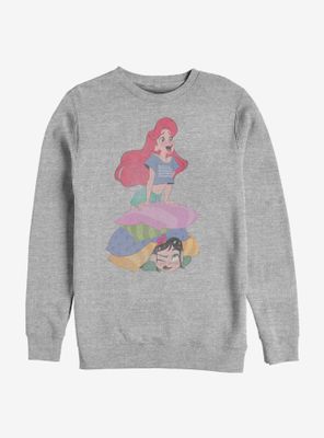 Disney Ralph Breaks The Internet Ariel And Vanellope Sweatshirt