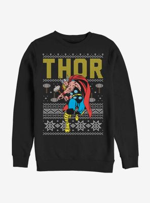 Marvel Thor Christmas Sweater Pattern Sweatshirt
