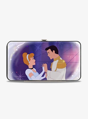 Disney Cinderella Prince Ball Scene Crown Icon Hinged Wallet
