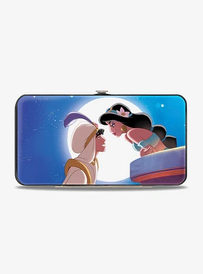 Disney Classic Aladdin Jasmine Moonlight Kiss Scene Hinged Wallet