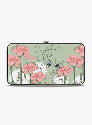 Disney Tinker Bell Tink Sketch Carnations Dandelions Hinged Wallet