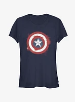 Marvel Captain America Spray Logo Girls T-Shirt