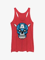 Marvel Captain America Sugar Skull Girls Tank