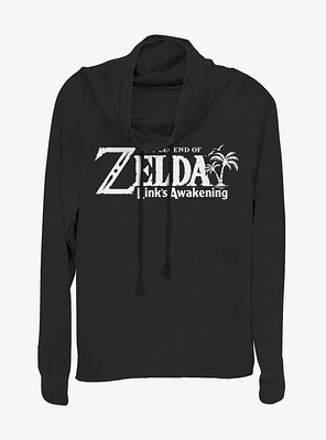 Nintendo The Legend of Zelda Link's Awakening Cowl Neck Long-Sleeve Girls Top