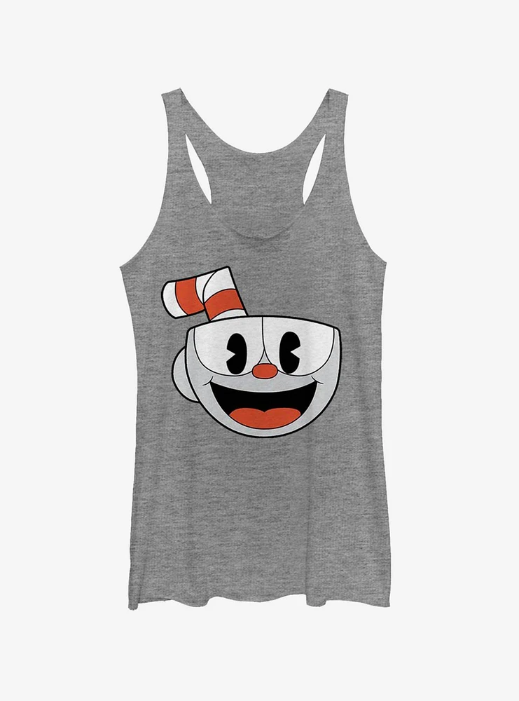 Cuphead Retro Face Girls Tank