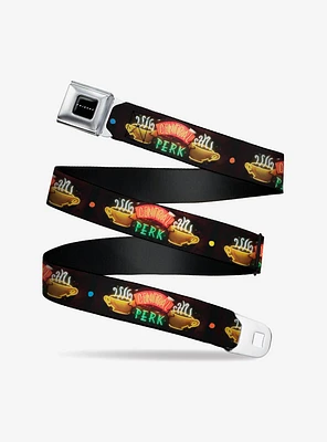 Friends Central Perk Neon Sign Seatbelt Belt