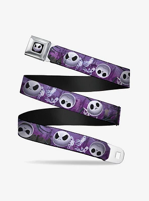 The Nightmare Before Christmas Jack Expressions Ghosts In Cemetery Seatbelt Belt