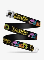 Space Jam Monstars Logo Character Group Pose Seatbelt Belt