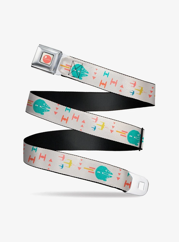 Star Wars Millenium Falcon TIE Fighters And X-Wing Seatbelt Belt