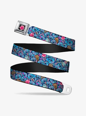 Disney Lilo & Stitch Expressions Hibiscus Flower Ukulele Seatbelt Belt