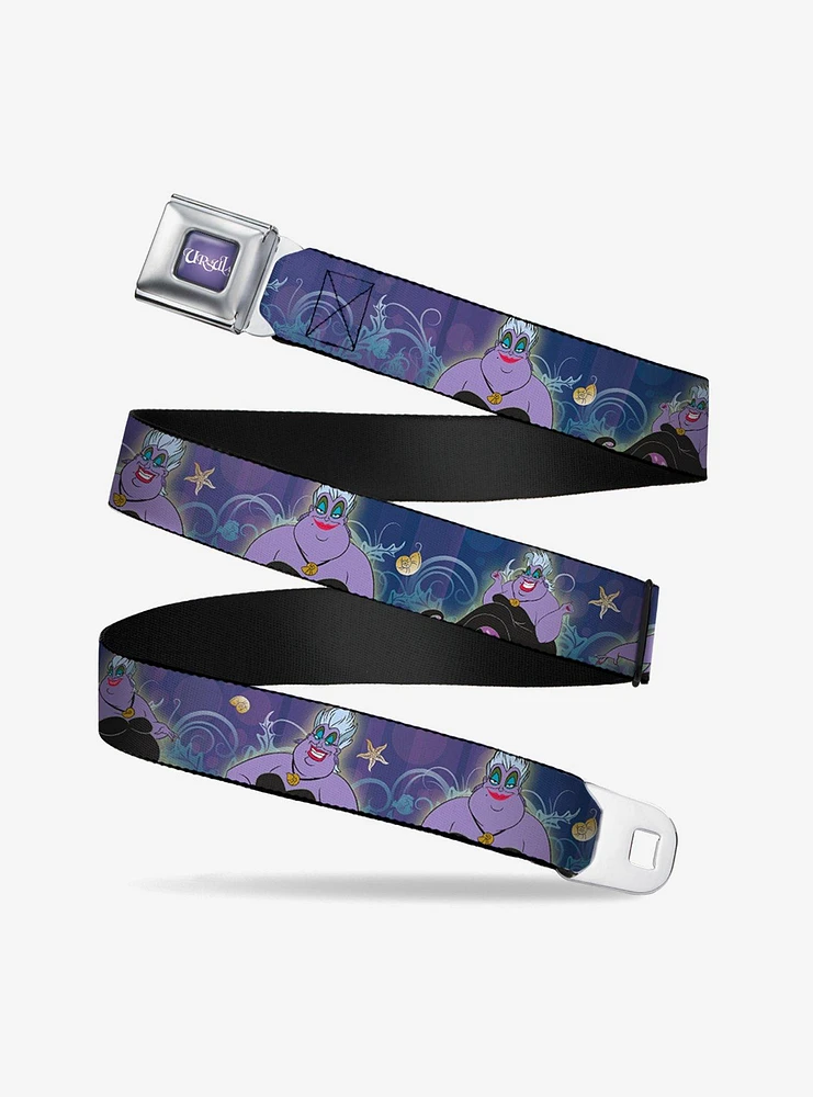 Disney The Little Mermaid Ursula Poses Shells Ivy Bubbles Seatbelt Belt