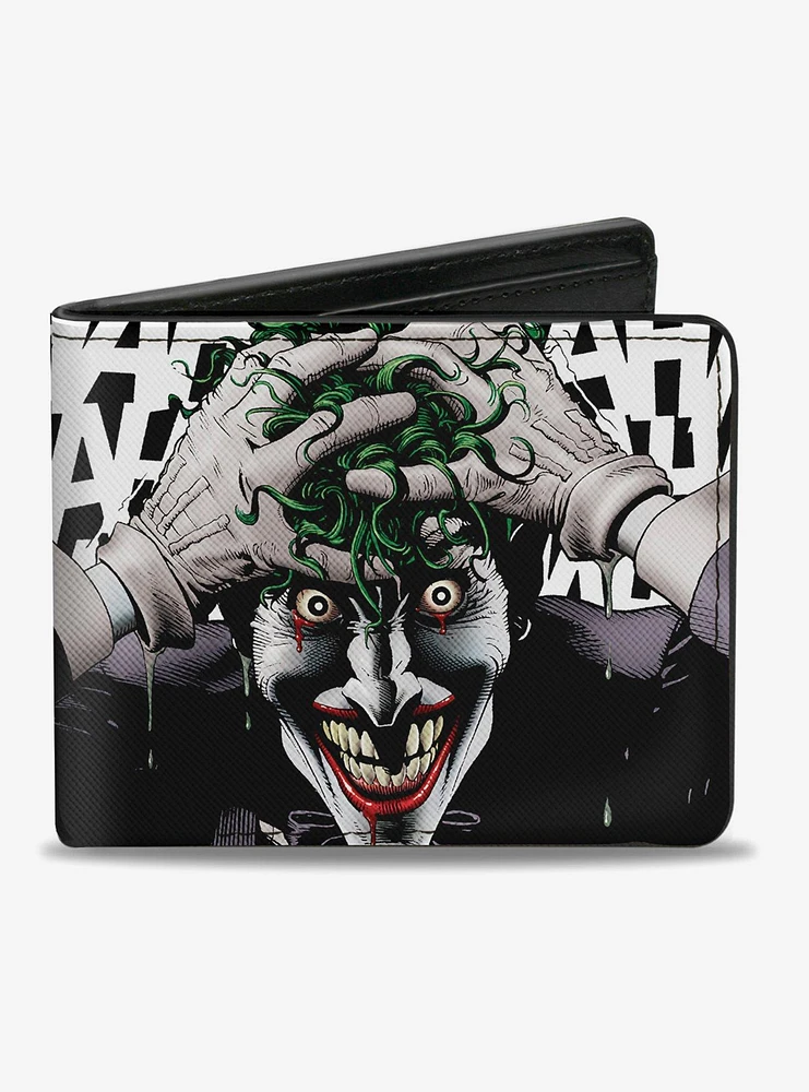 DC Comics Joker Head Hahaha Bi-Fold Wallet