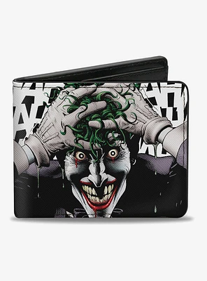 DC Comics Joker Head Hahaha Bi-Fold Wallet