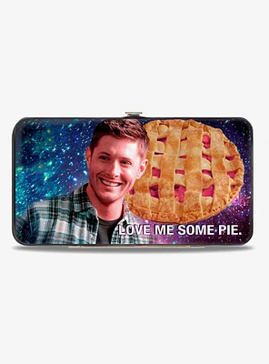Supernatural Dean Smiling Pie Galaxy Hinged Wallet