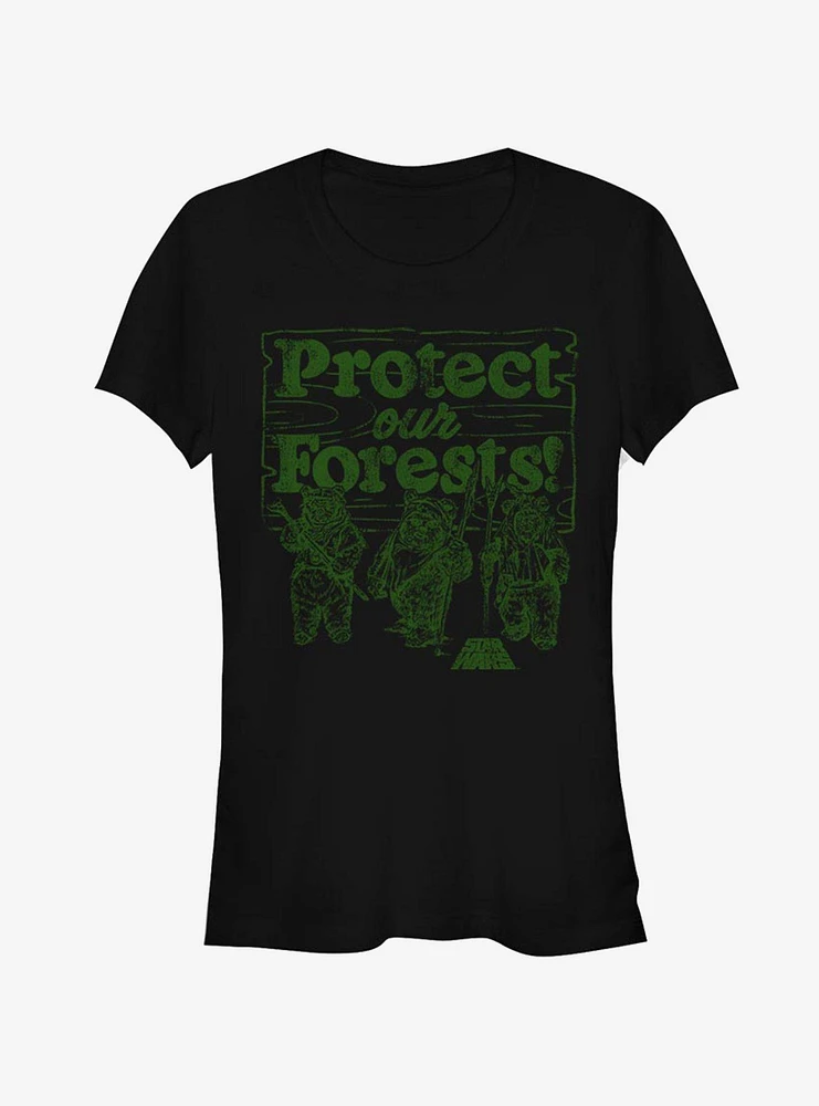 Star Wars Protect Our Forests Girls T-Shirt