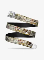 Disney Belle Sketch Poses Story Script Seatbelt Belt