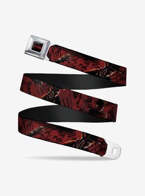 A Nightmare On Elm Street Freddy Quotes Scrawls Hand Scratching Seatbelt Belt