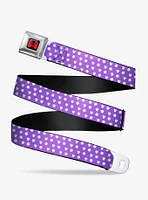 Disney Minnie Mouse Ears Monogram Dots Seatbelt Belt