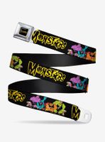 Space Jam Monstars Logo Character Group Pose Seatbelt Belt