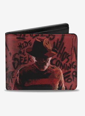 A Nightmare On Elm Street Freddy Quotes Bi-Fold Wallet
