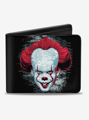 IT Chapter Two Pennywise Face Logo Bi-Fold Wallet