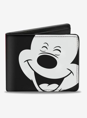 Disney Mickey Mouse Smiling Face Bi-Fold Wallet