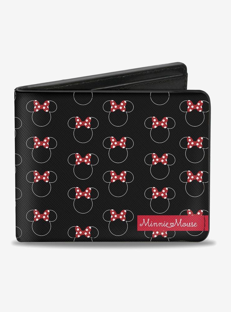 Disney Minnie Mouse Icon Monogram Banner Bi-Fold Wallet