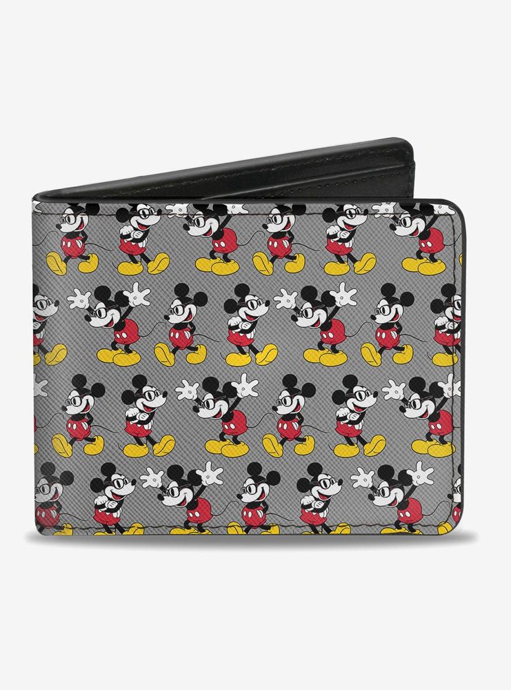 Disney Mickey Mouse Nerdy Poses Bi-Fold Wallet