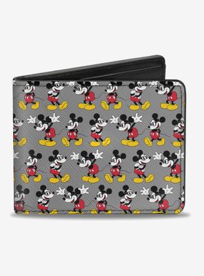 Disney Mickey Mouse Nerdy Poses Bi-Fold Wallet