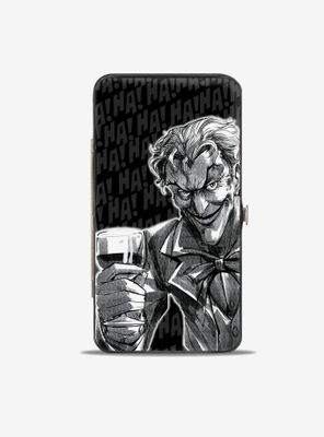 DC Comics Joker Wine Pose Sketch Hinged Wallet