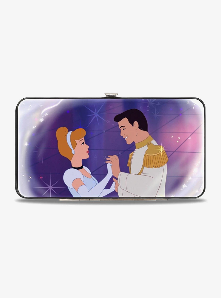 Disney Cinderella Prince Ball Scene Crown Icon Hinged Wallet