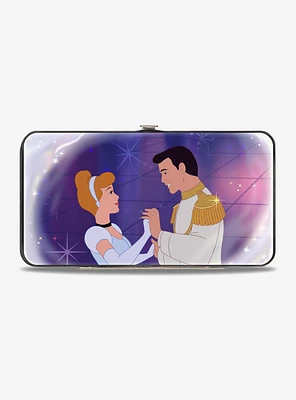Disney Cinderella Prince Ball Scene Crown Icon Hinged Wallet