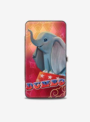 Disney Dumbo Circus Stand Pose Diamonds Hinged Wallet