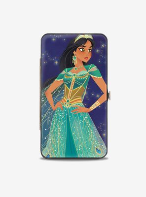 Disney Jasmine Standing Pose Stars Hinged Wallet