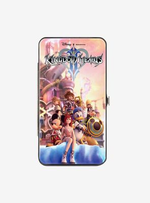 Disney Kingdom Hearts II 6 Character Group Pose Castle Pinks Hinged Wallet