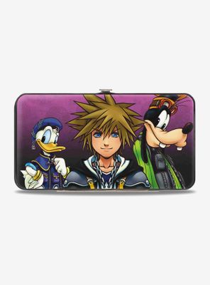 Disney Kingdom Hearts II Donald Sora Goofy Group Pose Symbols Hinged Wallet